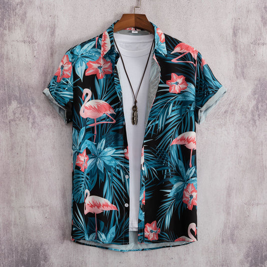 Flamingo Hawaii Hemd