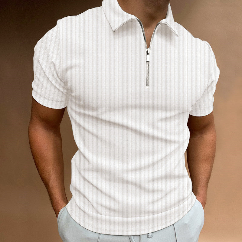 Classy© Slim Fit Striped Polo Shirt